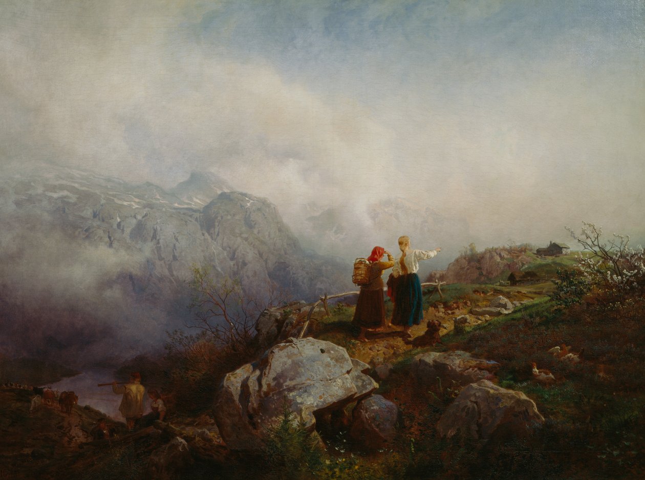 Hegyi táj alkotó: Hans Gude