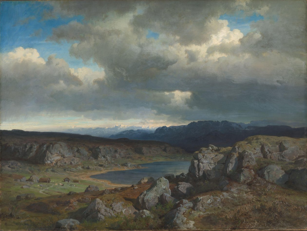 Norvég felföld alkotó: Hans Gude