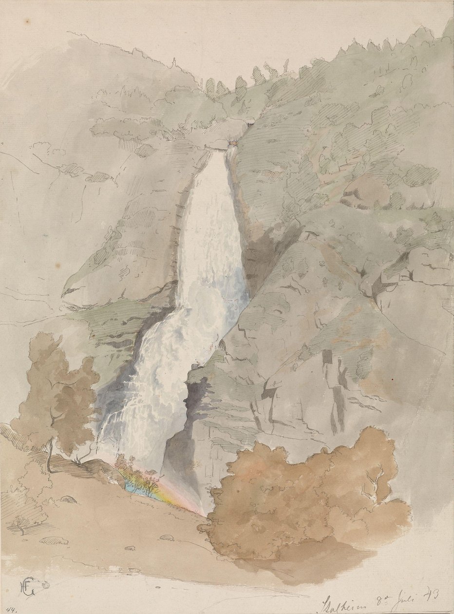 Sivlefoss, Stalheim alkotó: Hans Gude