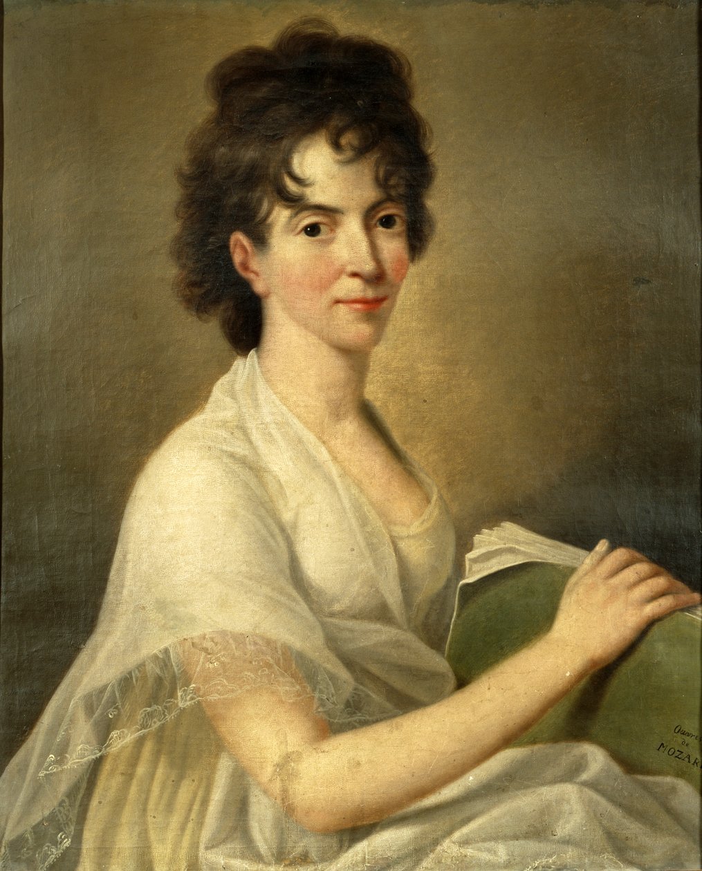 Az özvegy Constanze Mozart portréja alkotó: Hans Hansen