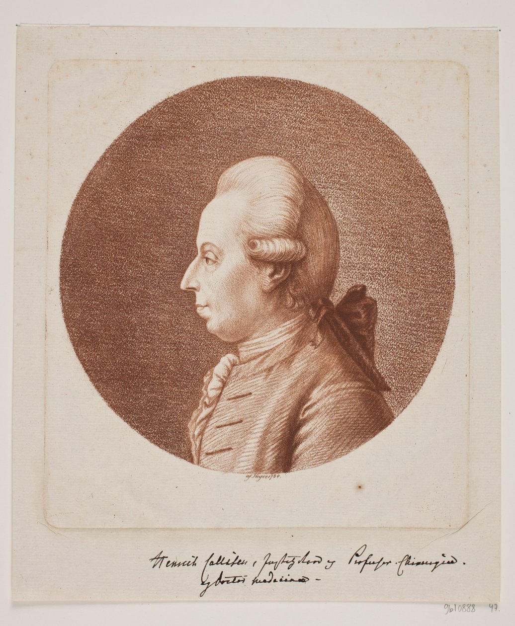 H. Callisen professzor alkotó: Hans Heger