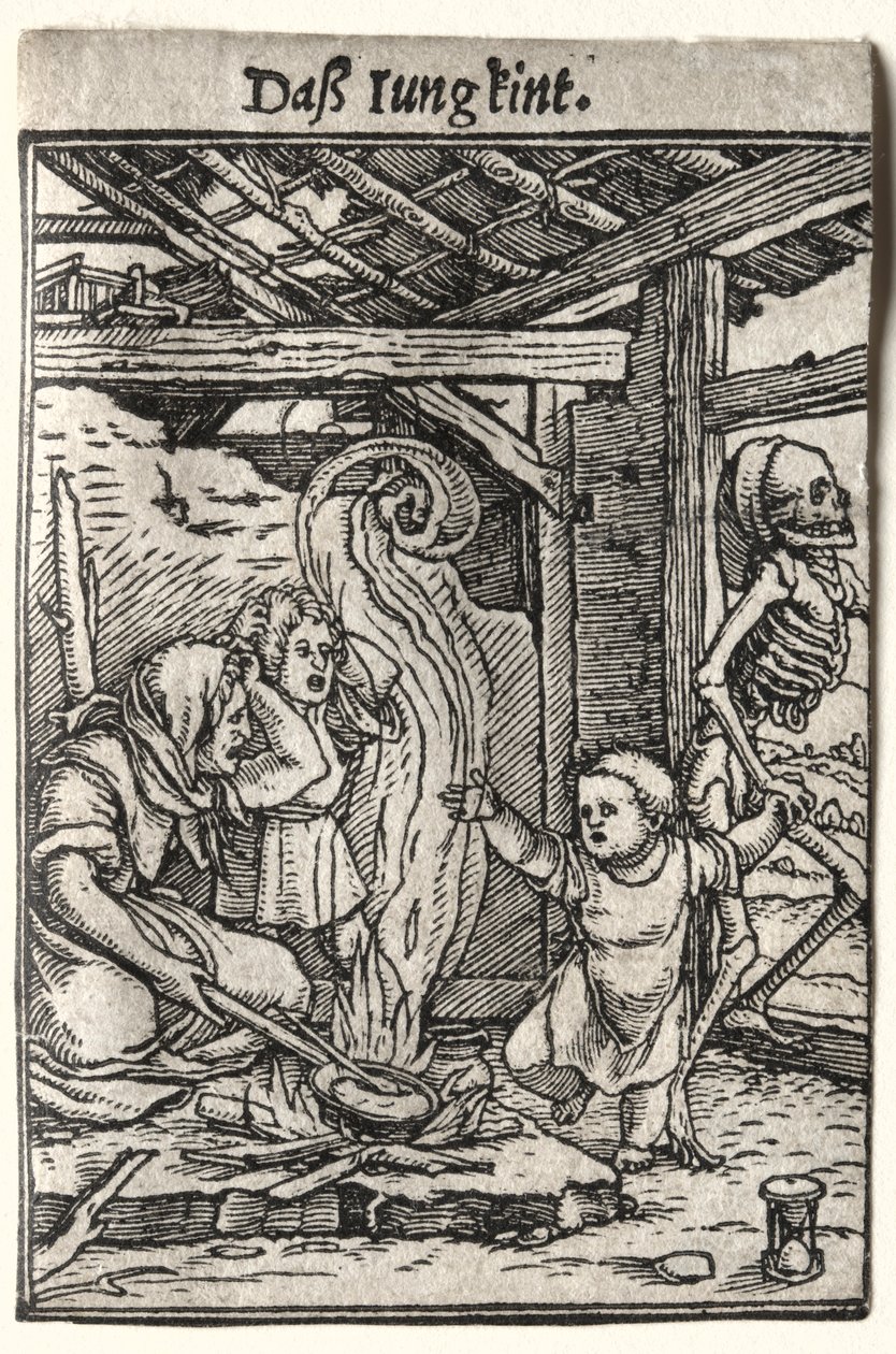Haláltánc: A gyermek c. 1526. alkotó: Hans Holbein
