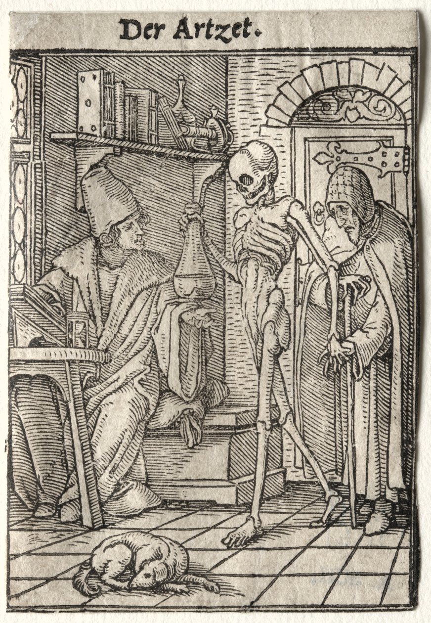 Haláltánc: A doktor. alkotó: Hans Holbein