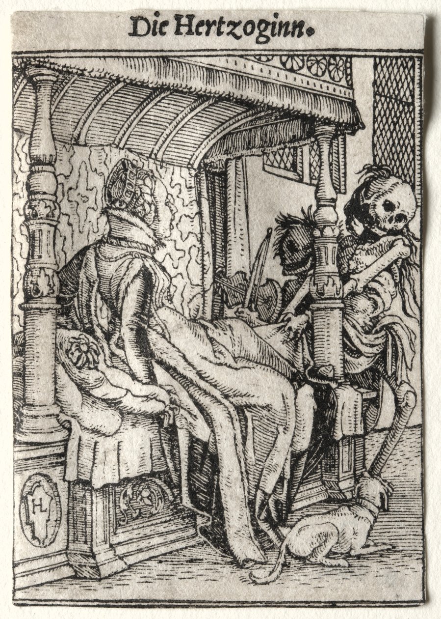 Haláltánc: A hercegnő. alkotó: Hans Holbein