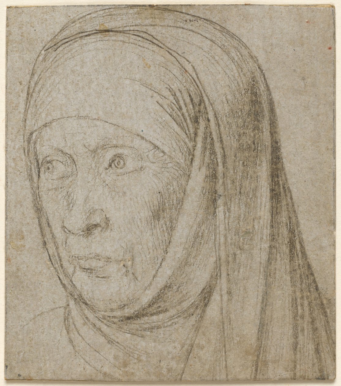 Egy öregasszony feje, c. 1500. alkotó: Hans Holbein