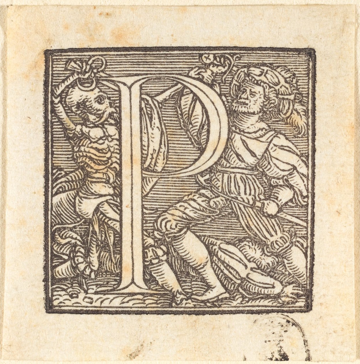 P betű. alkotó: Hans Holbein der Jüngere