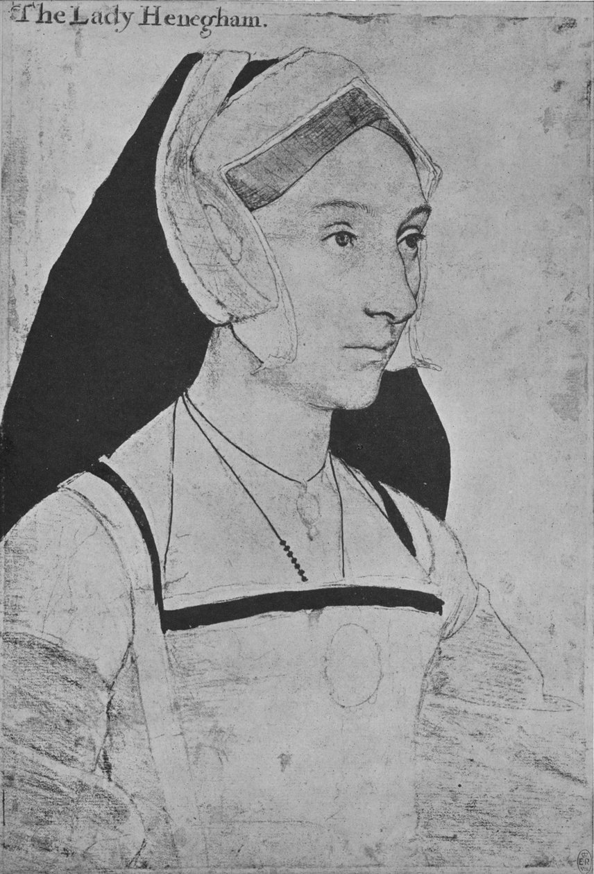 Mary, Lady Heveningham, 1532-1543, 1945 alkotó: Hans Holbein der Jüngere