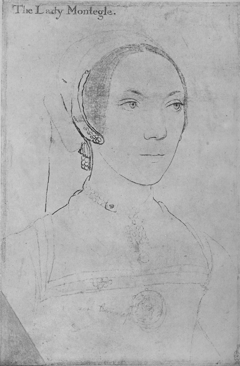Mary, Lady Monteagle, 1538-1540, 1945 alkotó: Hans Holbein der Jüngere