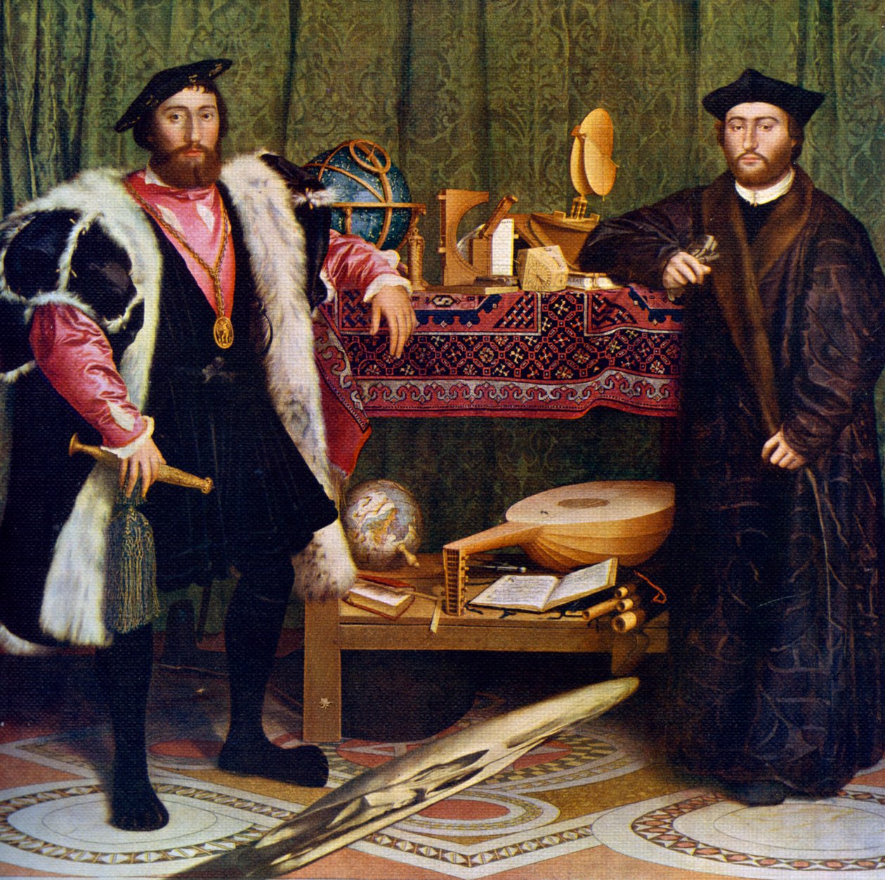 A követek, 1533, 1912. alkotó: Hans Holbein der Jüngere