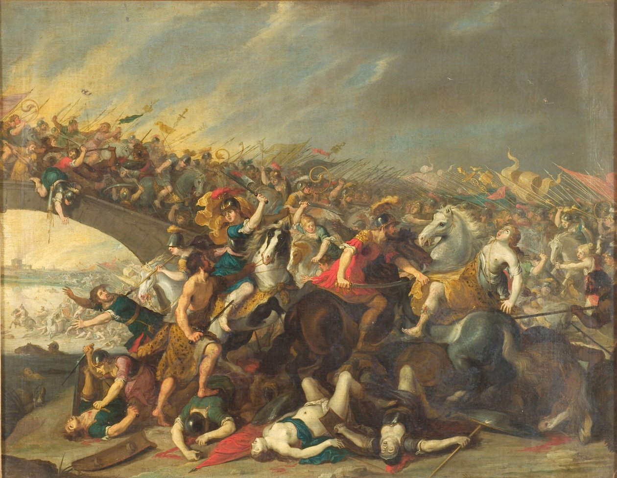 Harcolj az amazonokkal alkotó: Hans I Jordaens