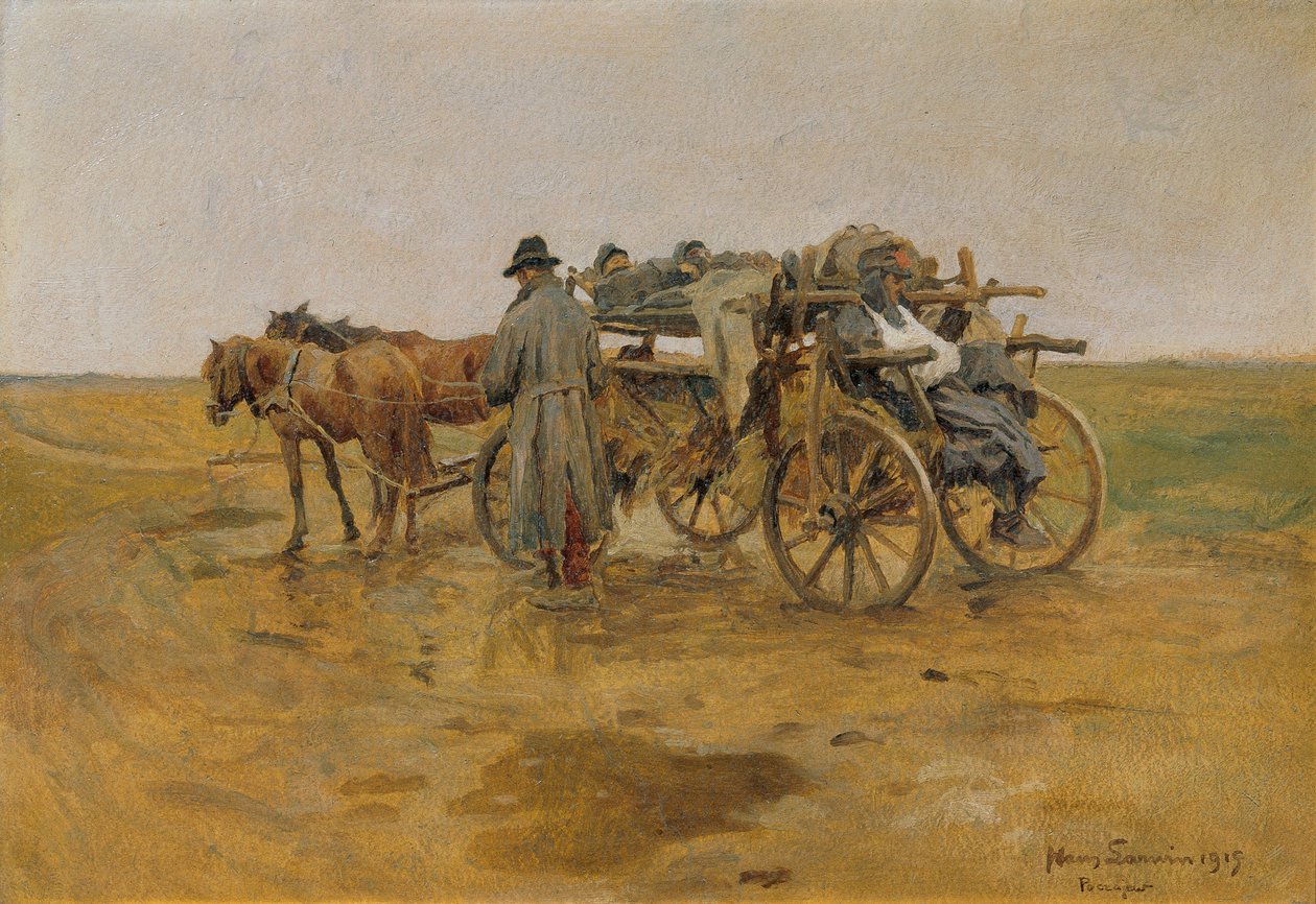 sebesültszállítás alkotó: Hans Larwin