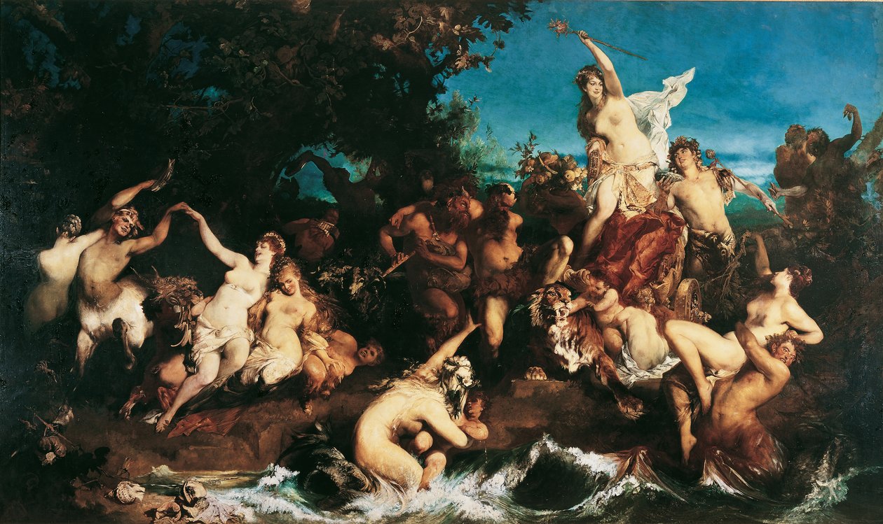 Bacchus és Ariadné alkotó: Hans Makart
