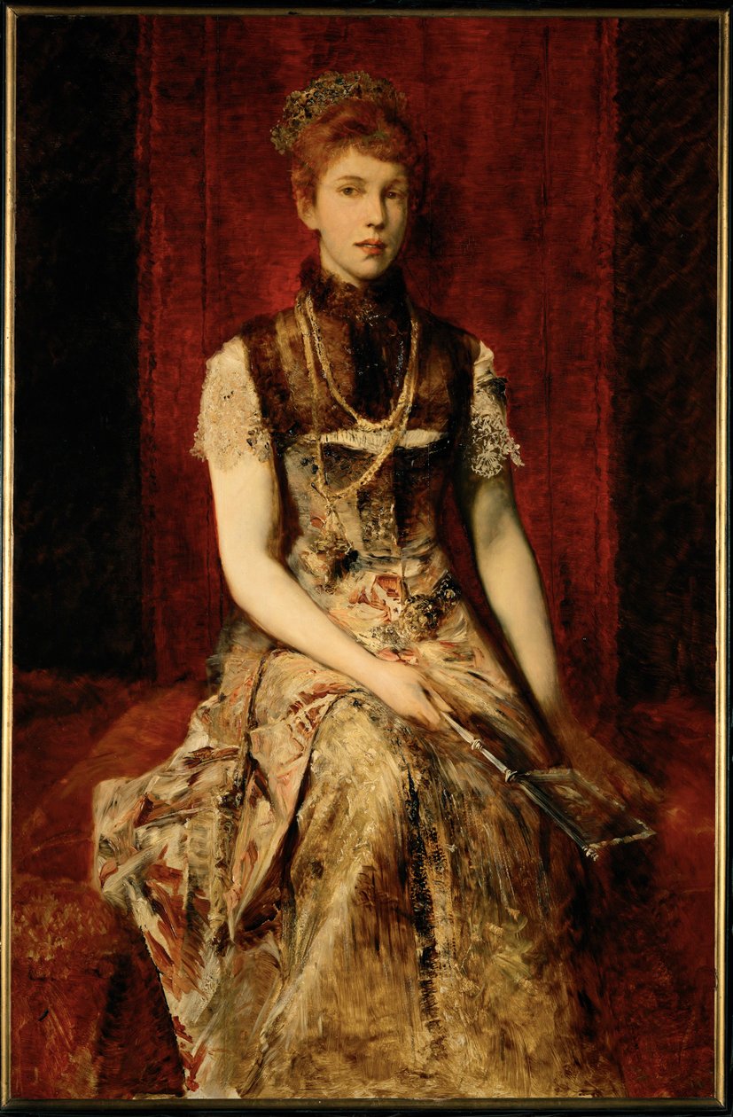 Dora Fournier-Gabillon ... (festmény fára) alkotó: Hans Makart