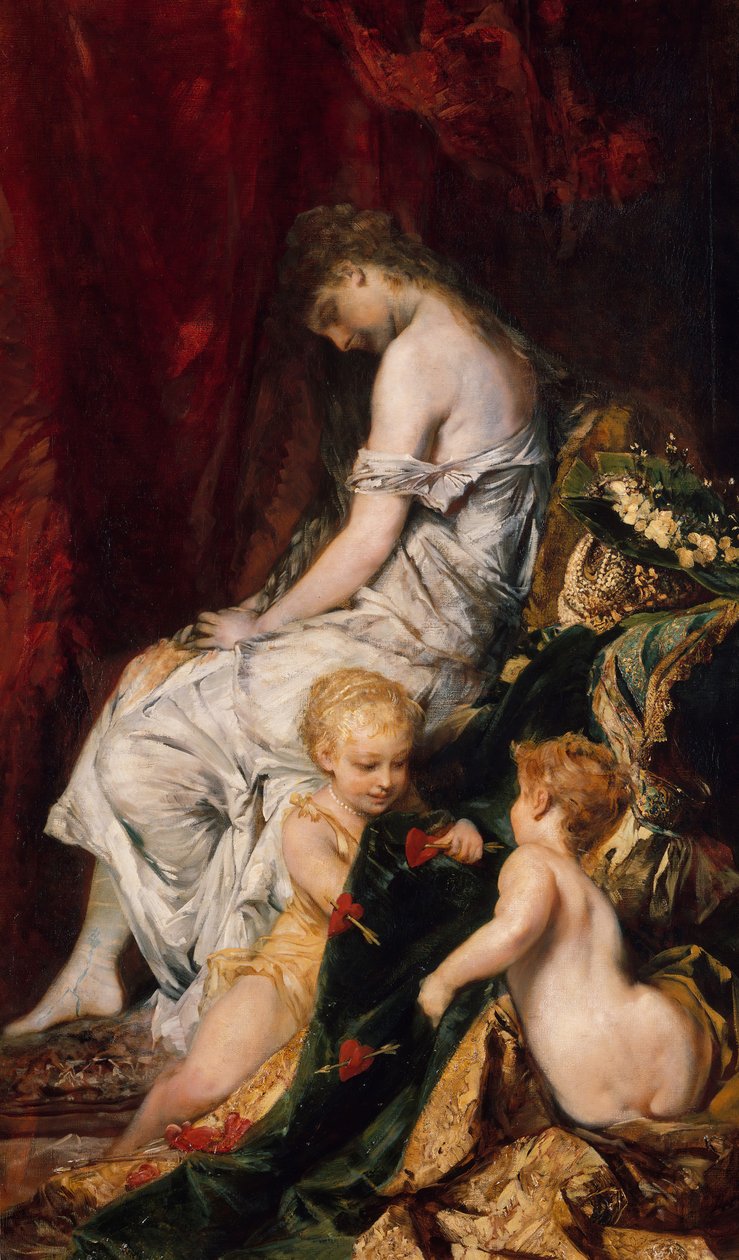 Álom a bál után. alkotó: Hans Makart