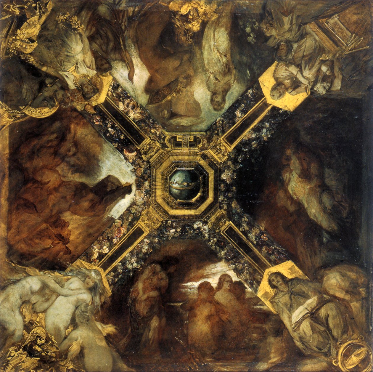 A Nibelung gyűrűje, tanulmány, 1871-1872. alkotó: Hans Makart