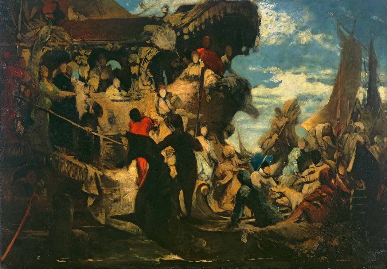 Venedig tiszteli Caterina Cornarót alkotó: Hans Makart