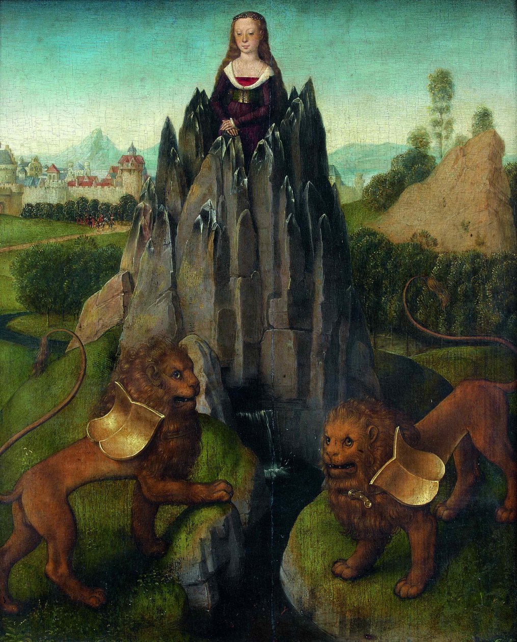 A tisztaság allegóriája, 1475 körül. alkotó: Hans Memling