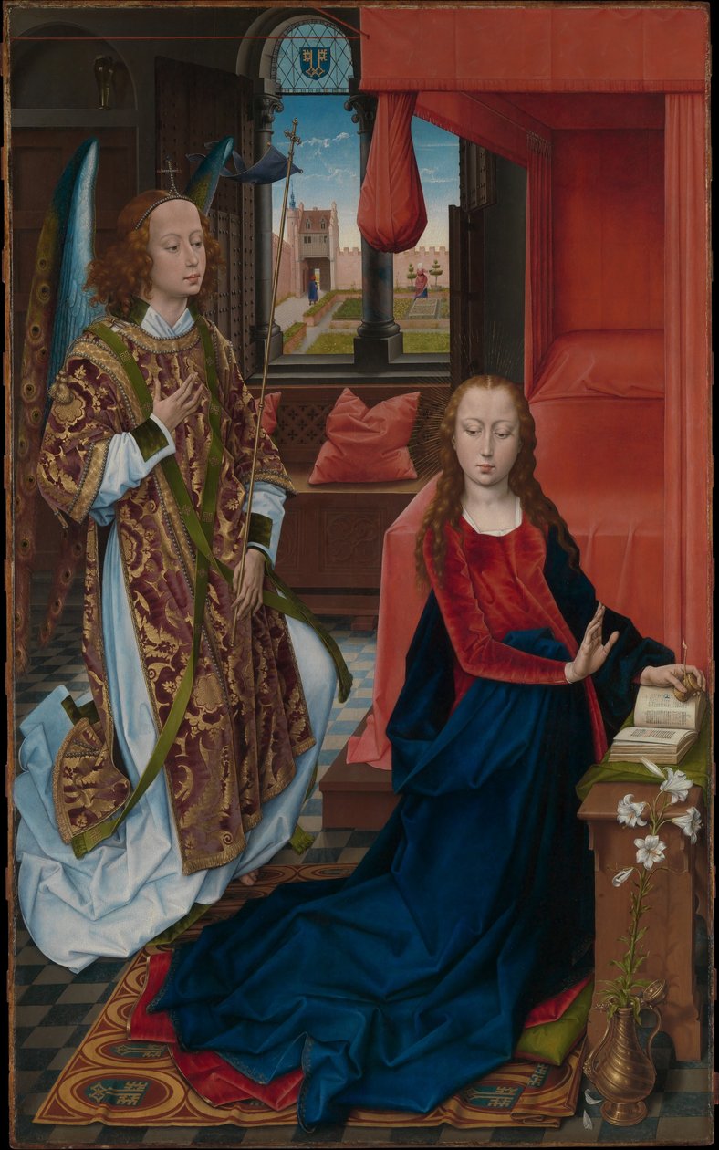 Angyali Üdvözlet alkotó: Hans Memling
