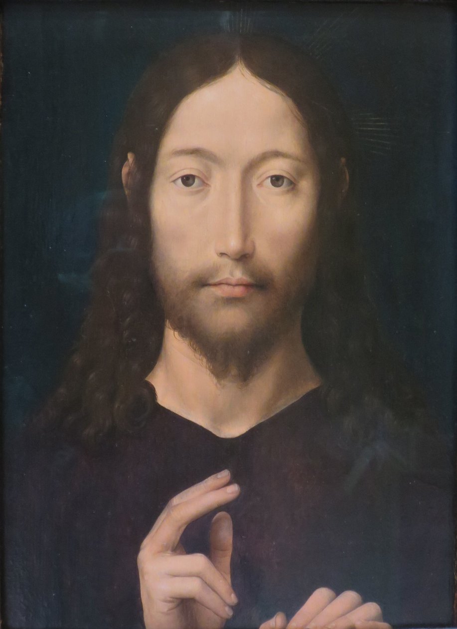 Krisztus áldását adja alkotó: Hans Memling