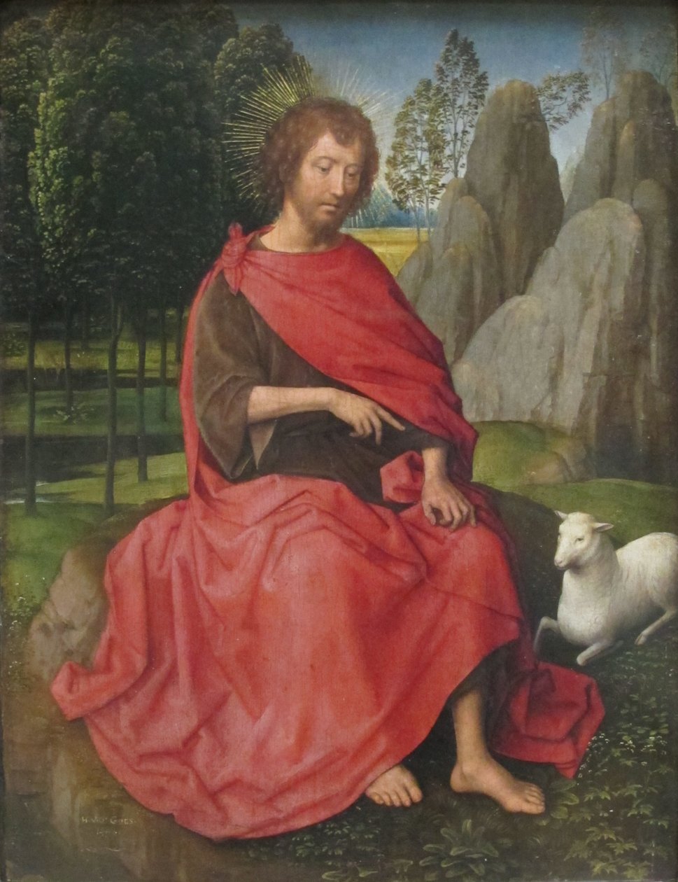Holland: Saint Jean-Baptiste Keresztelő Szent János. alkotó: Hans Memling