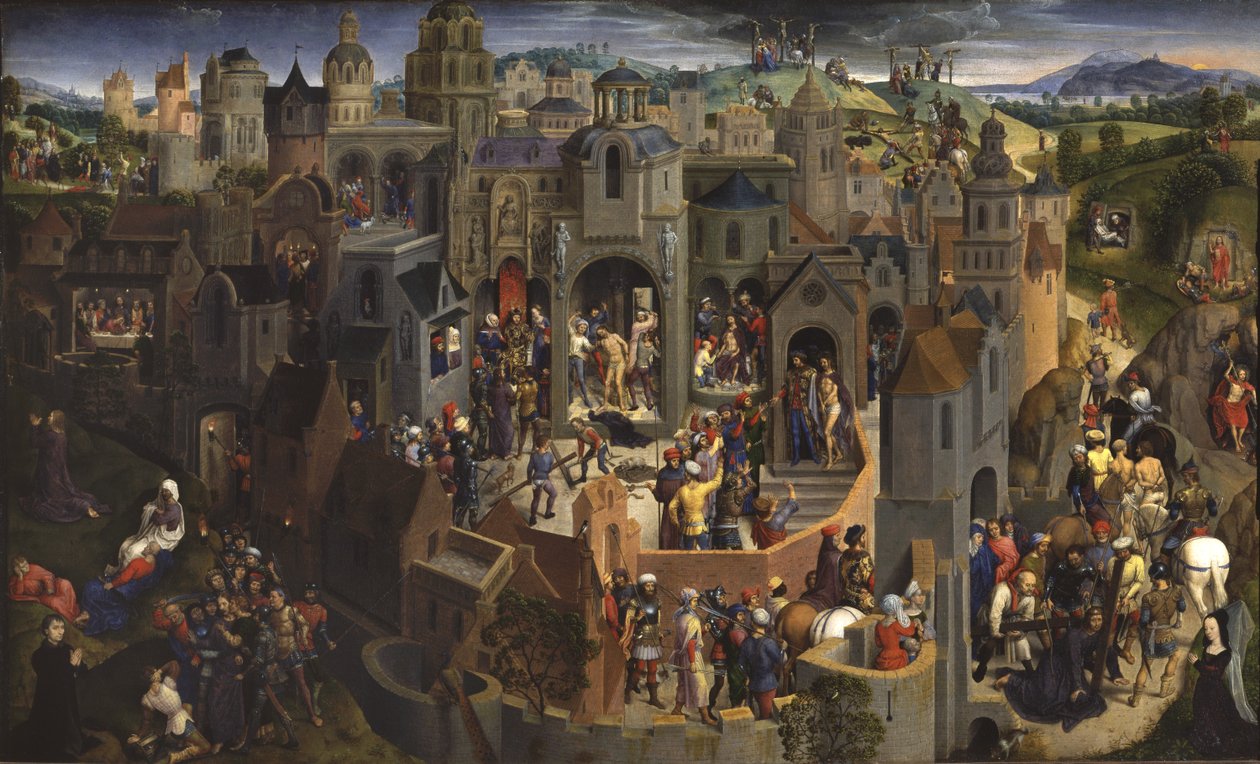 Krisztus szenvedése, 1470-71 körül alkotó: Hans Memling