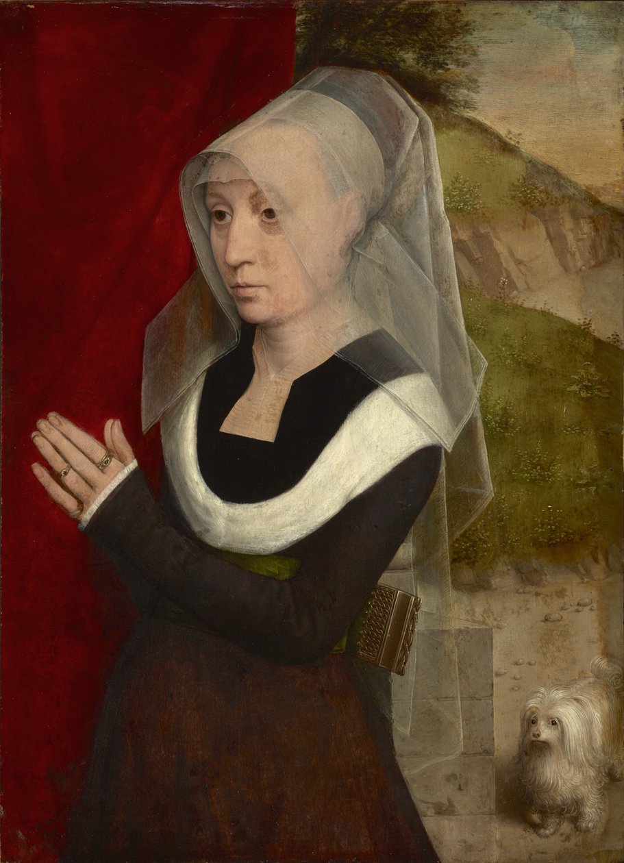 Egy imádkozó nő portréja alkotó: Hans Memling