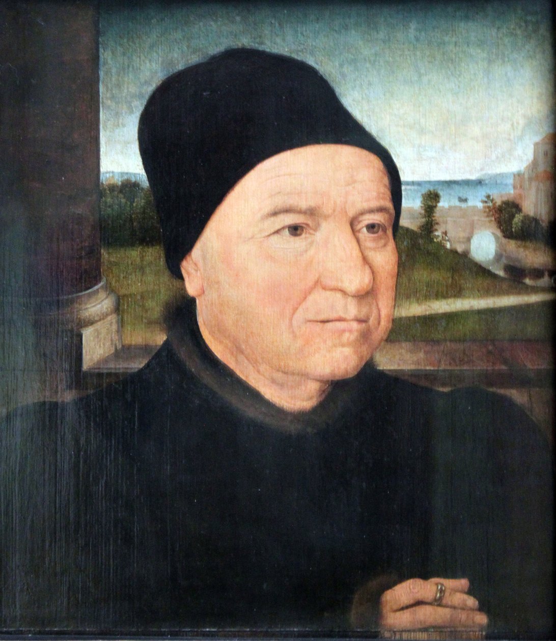 Egy öregember portréja alkotó: Hans Memling