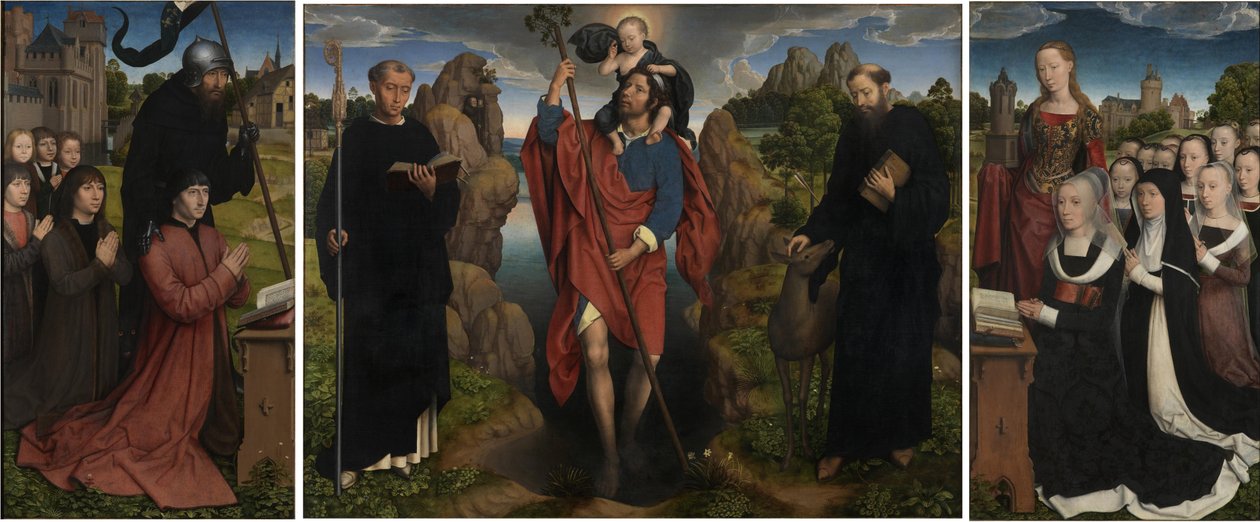Willem Moreel triptichonja, 1484 alkotó: Hans Memling