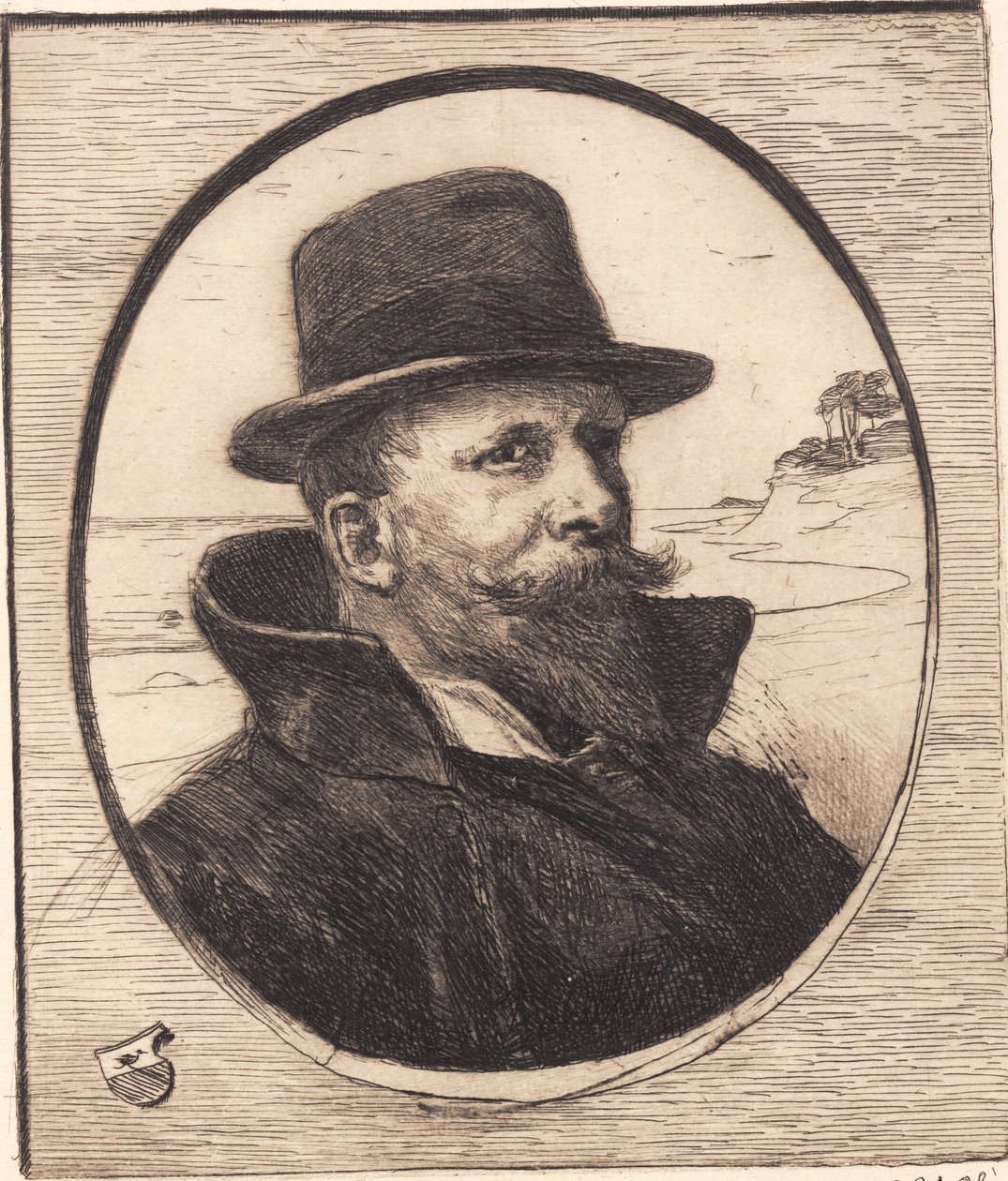 "Önarckép" alkotó: Hans Nikolaj Hansen
