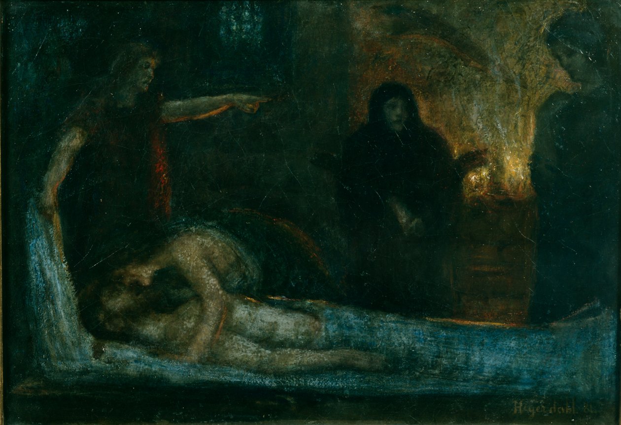 Mitológiai jelenet alkotó: Hans Olaf Heyerdahl