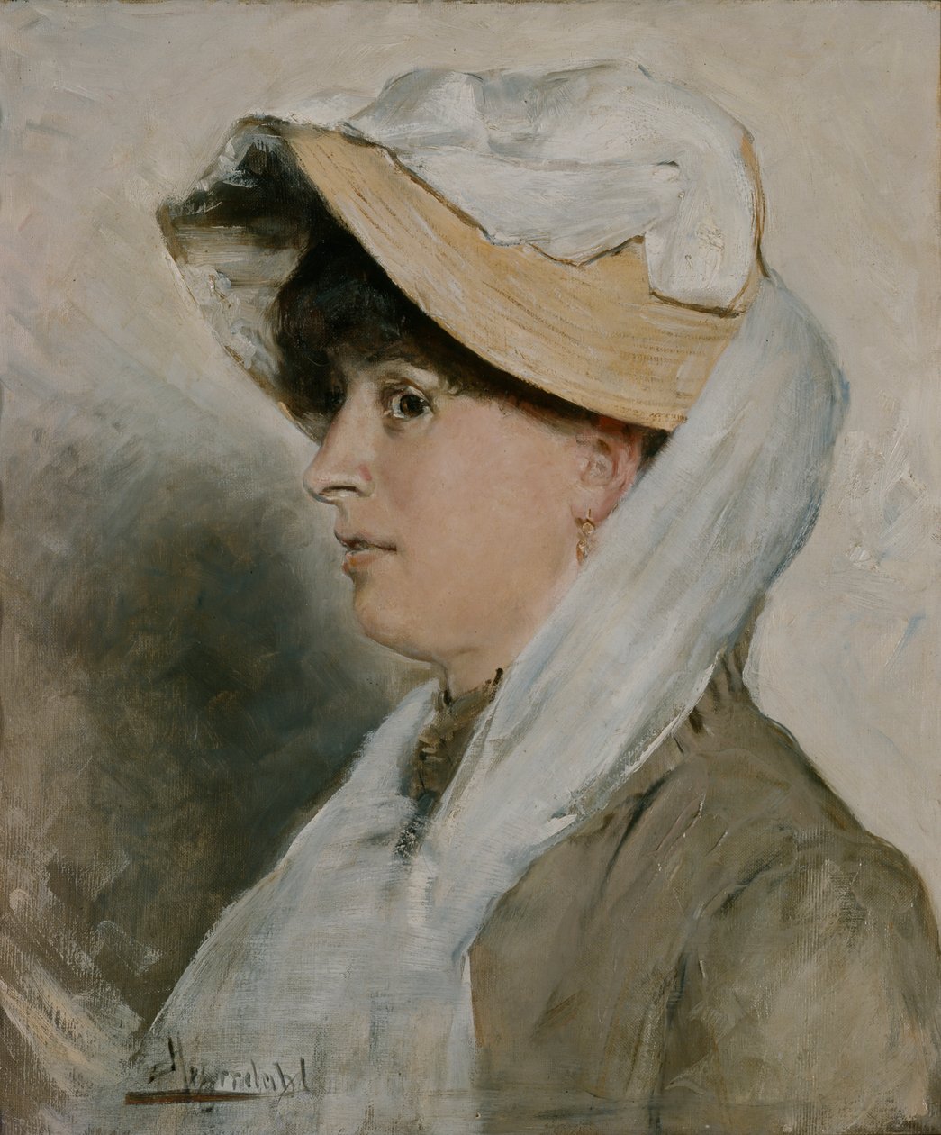Egy nő portréja alkotó: Hans Olaf Heyerdahl