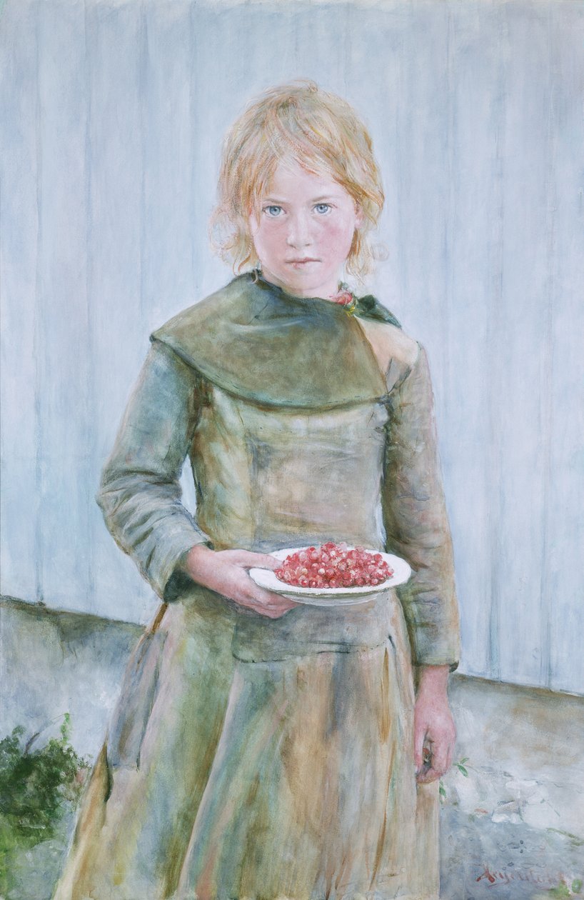 Eper lány alkotó: Hans Olaf Heyerdahl