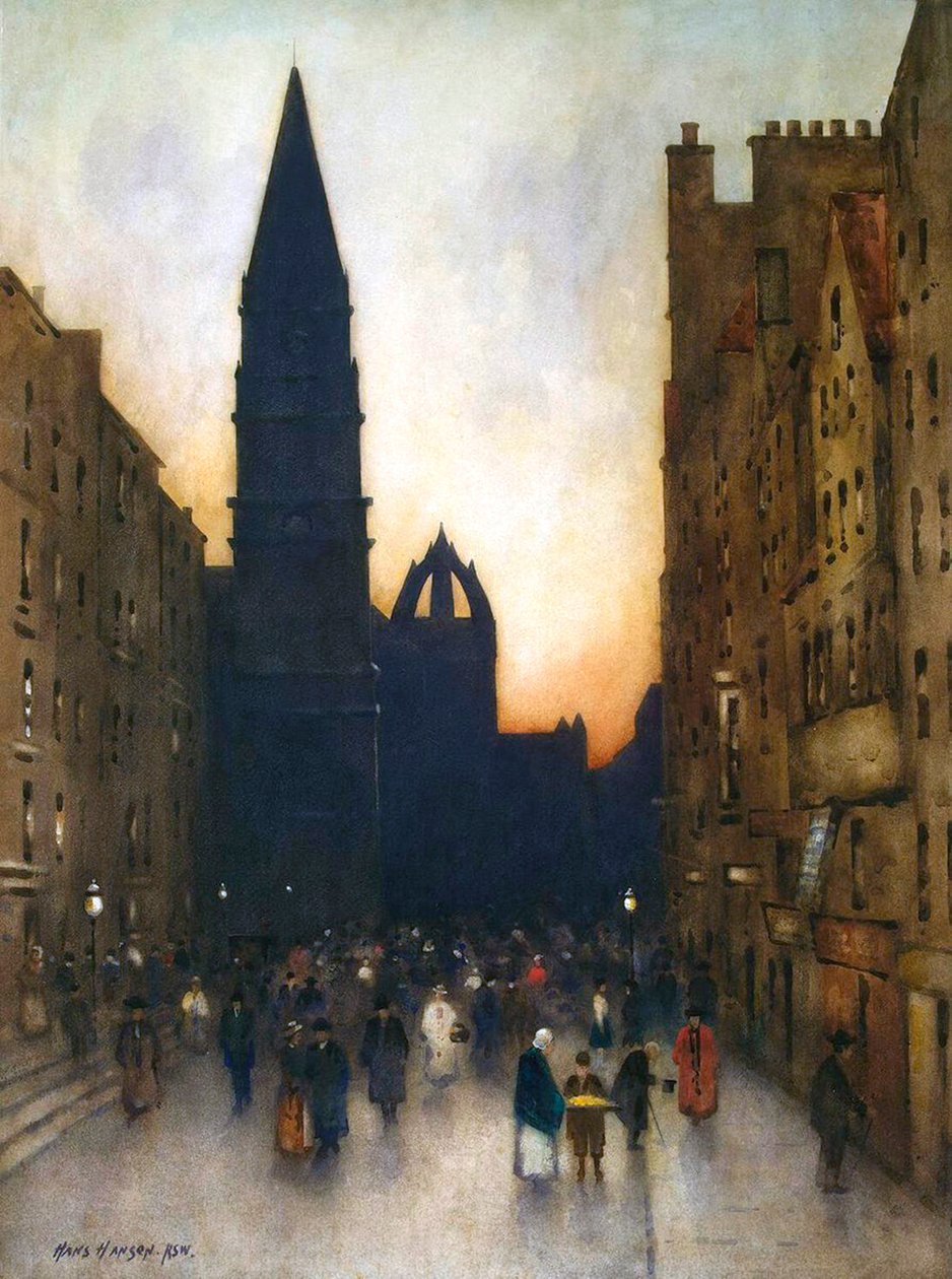 Városi táj”, 1900. alkotó: Hans Peter Hansen