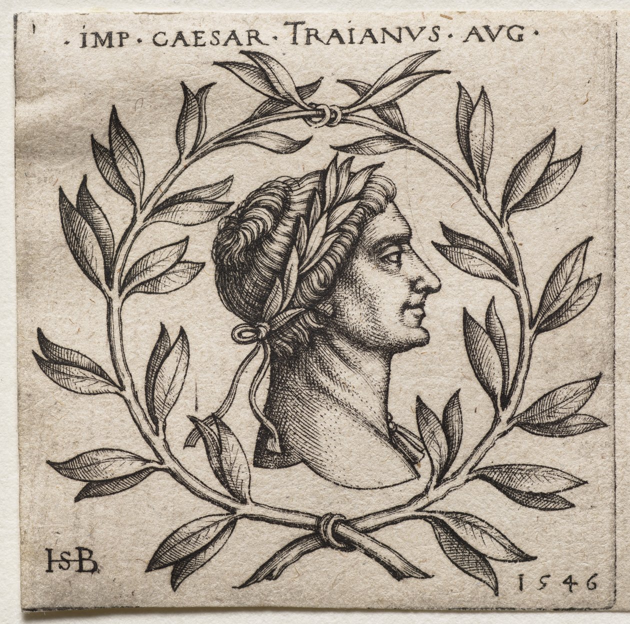 Traianus császár mellszobra alkotó: Hans Sebald Beham