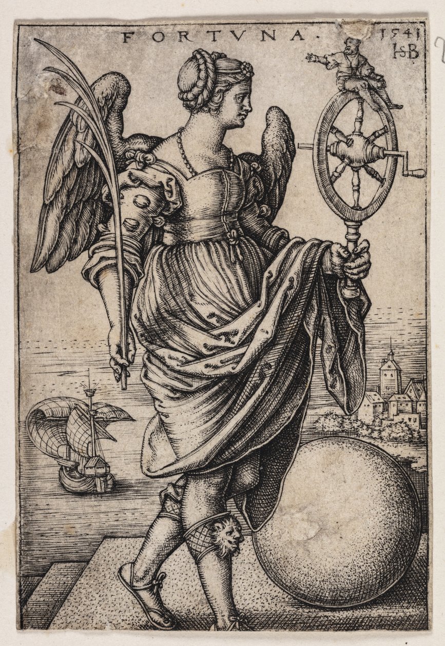 Szerencse (Fortuna) alkotó: Hans Sebald Beham