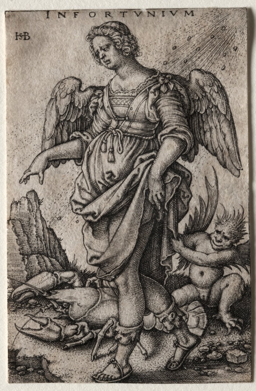 Balszerencse. alkotó: Hans Sebald Beham