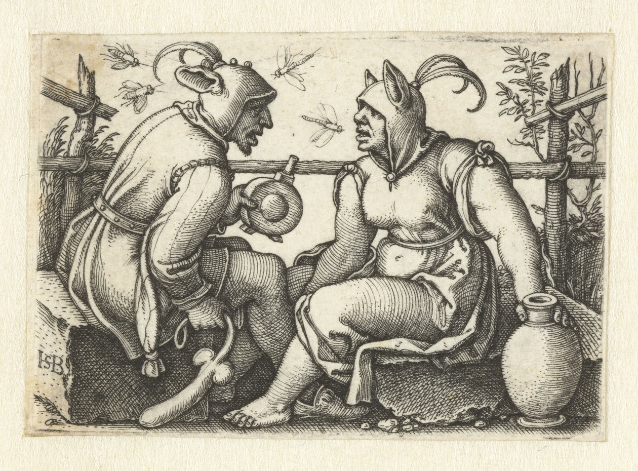 Jester fallosz és női nar alkotó: Hans Sebald Beham