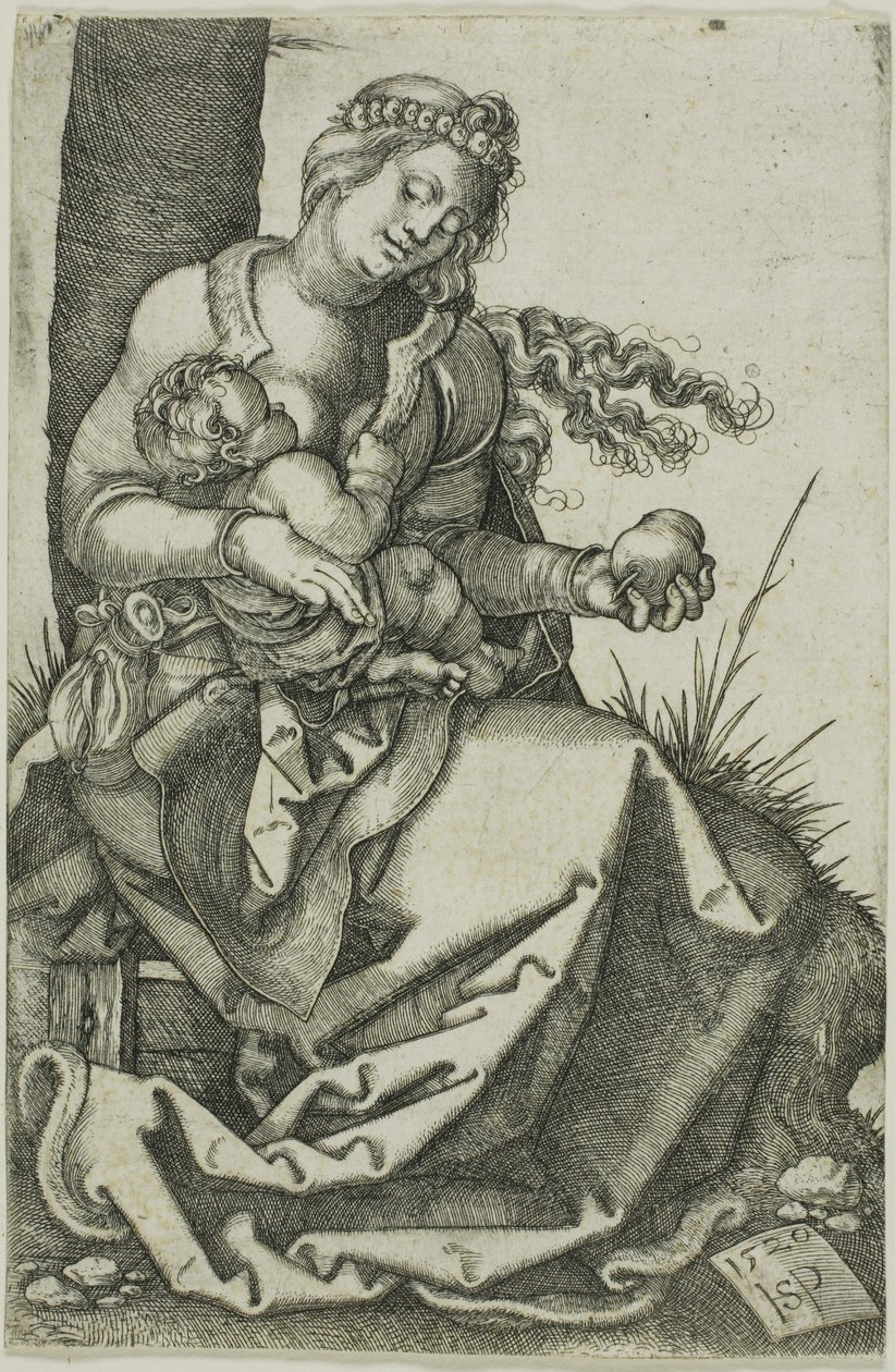 Szűz a körtével alkotó: Hans Sebald Beham