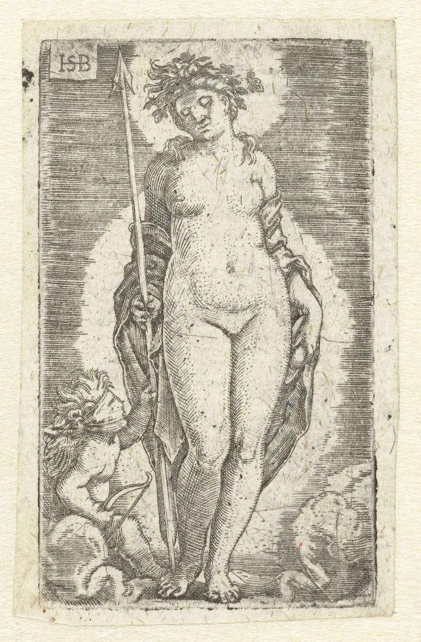 Vénusz Ámorban alkotó: Hans Sebald Beham
