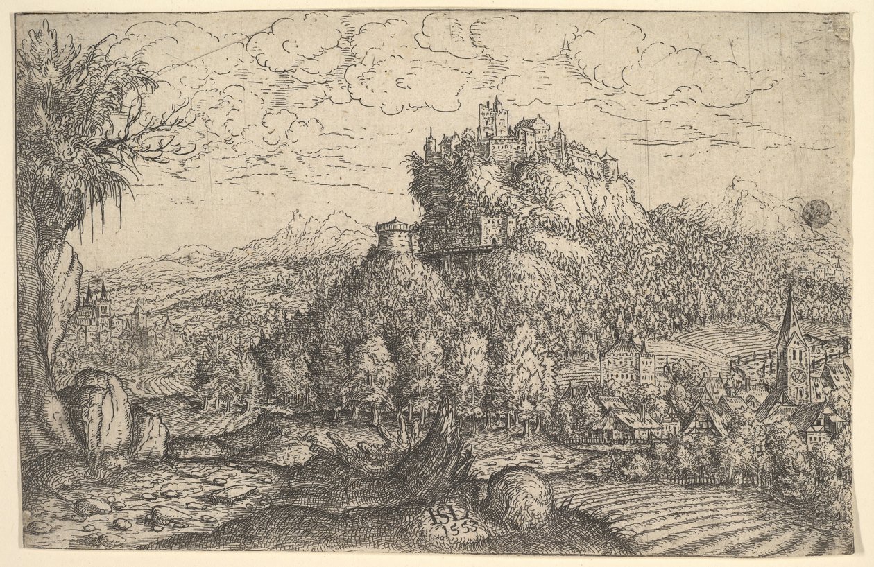 Táj, 1553. alkotó: Hans Sebald Lautensack