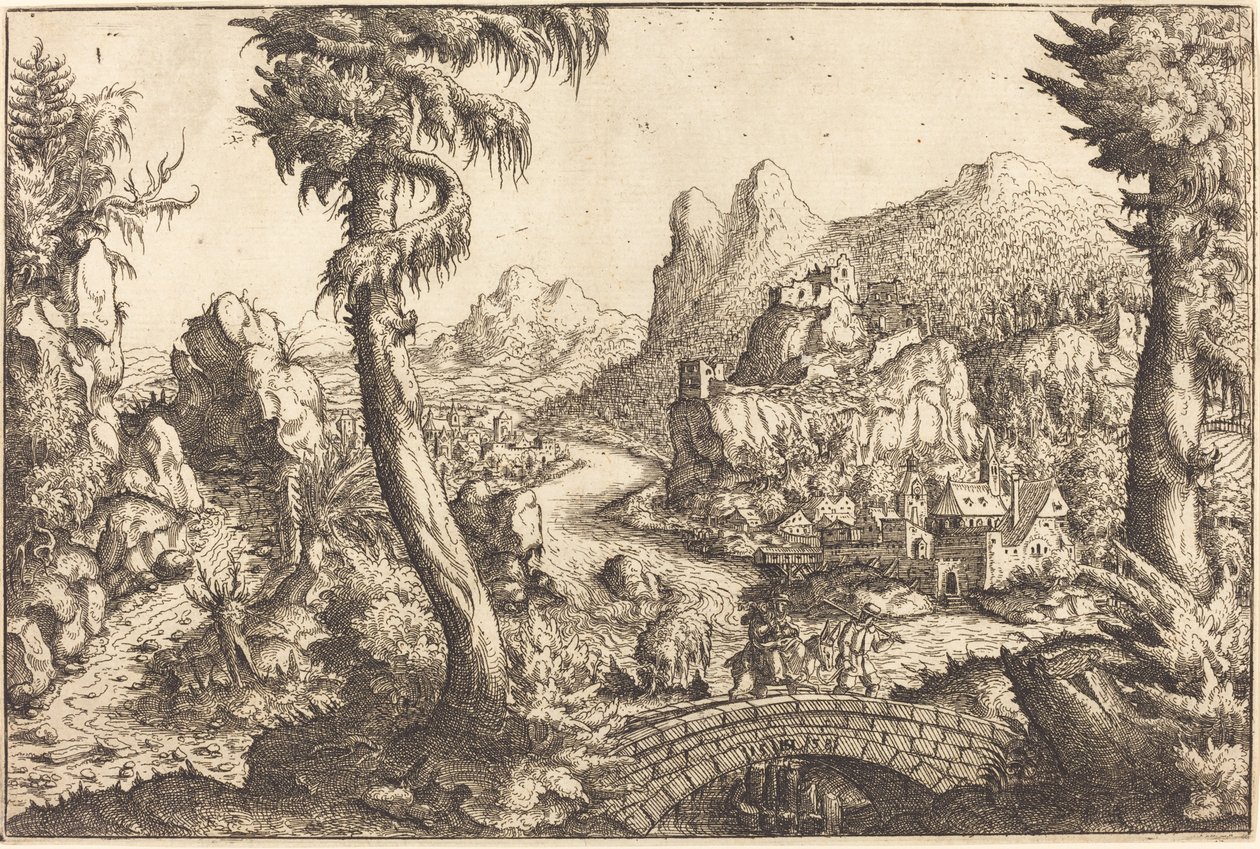 Repülés Egyiptomba, 1558. alkotó: Hans Sebald Lautensack
