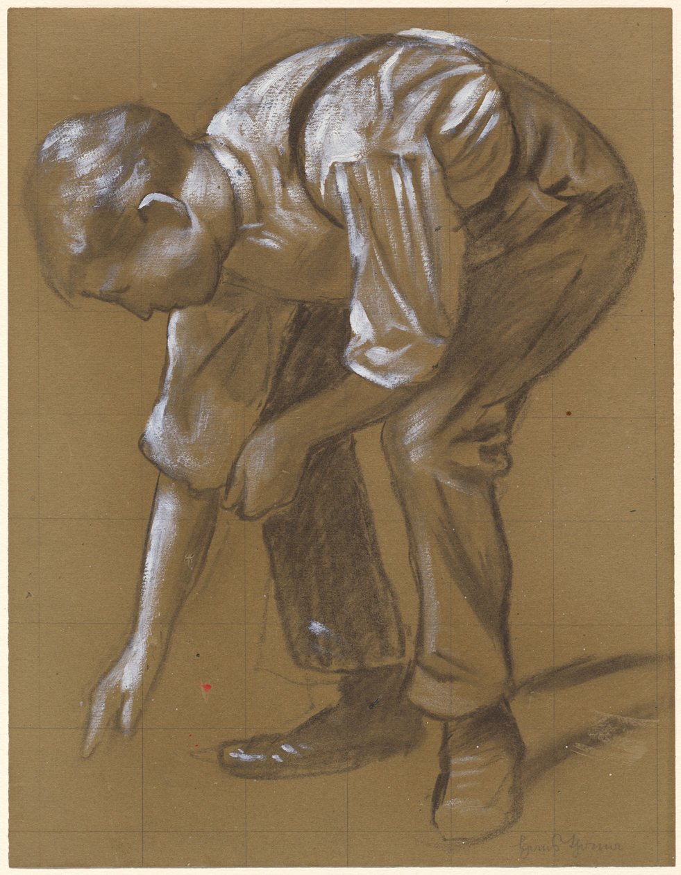 Egy Férfi Hajol alkotó: Hans Thoma