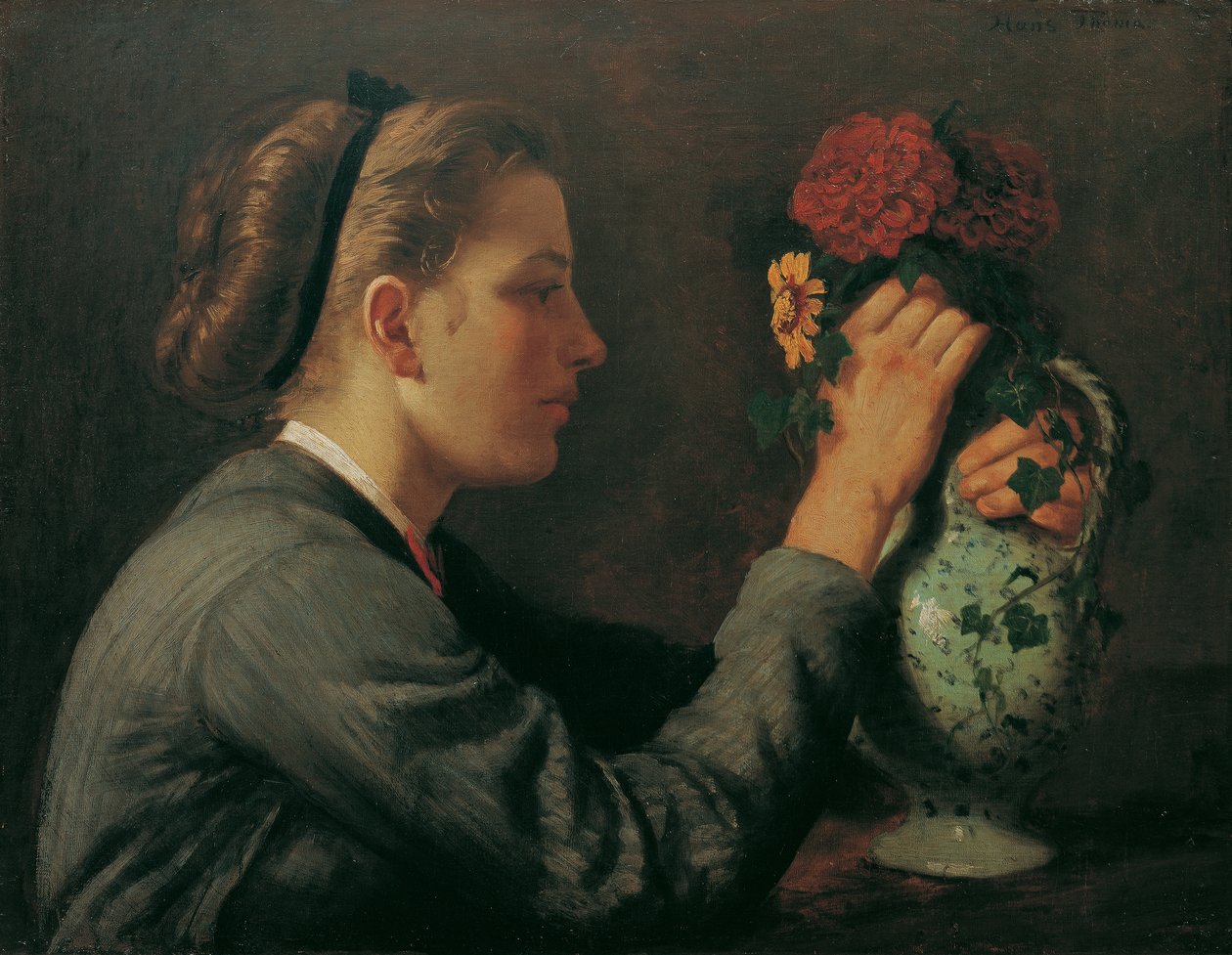 Agathe Thoma, a művész nővére alkotó: Hans Thoma