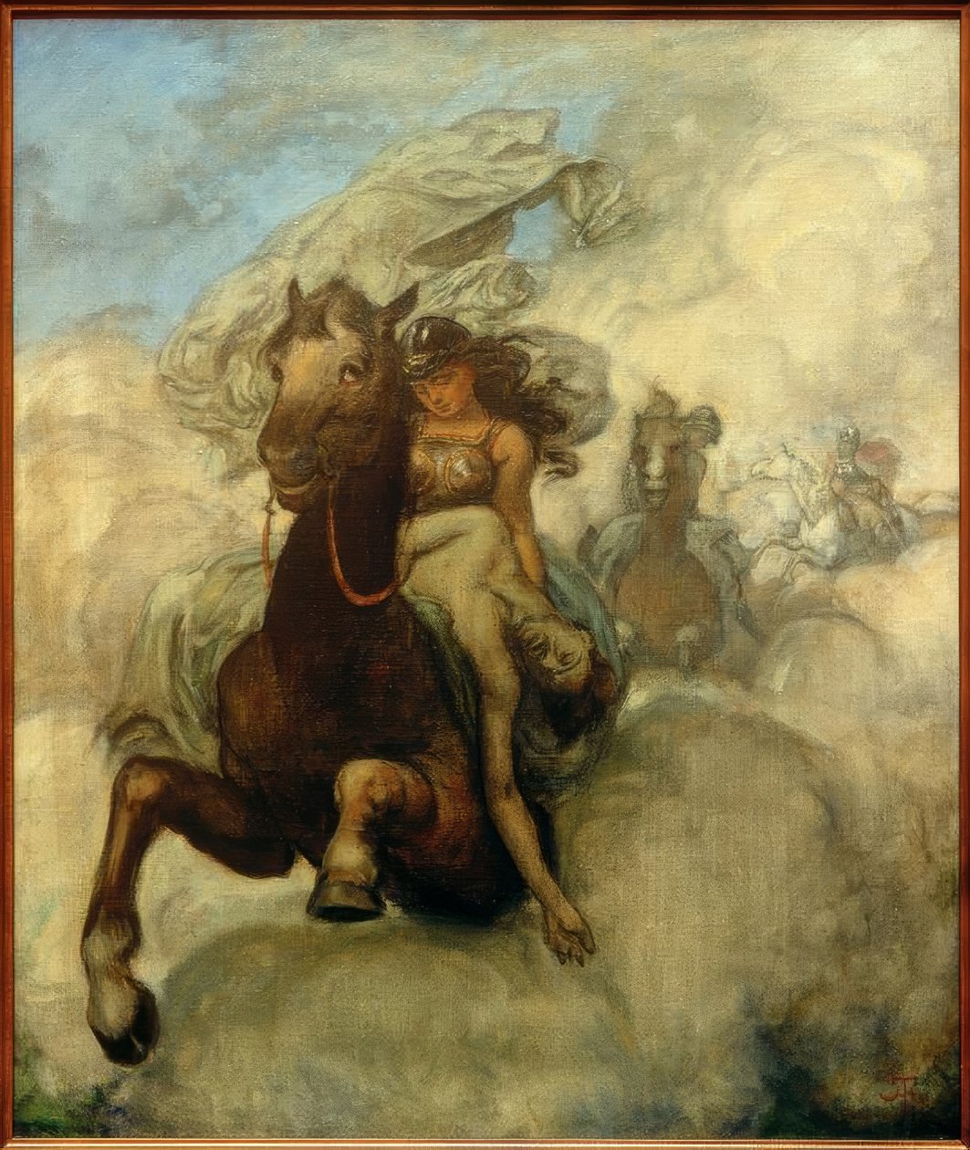 Valkűr lovagol alkotó: Hans Thoma