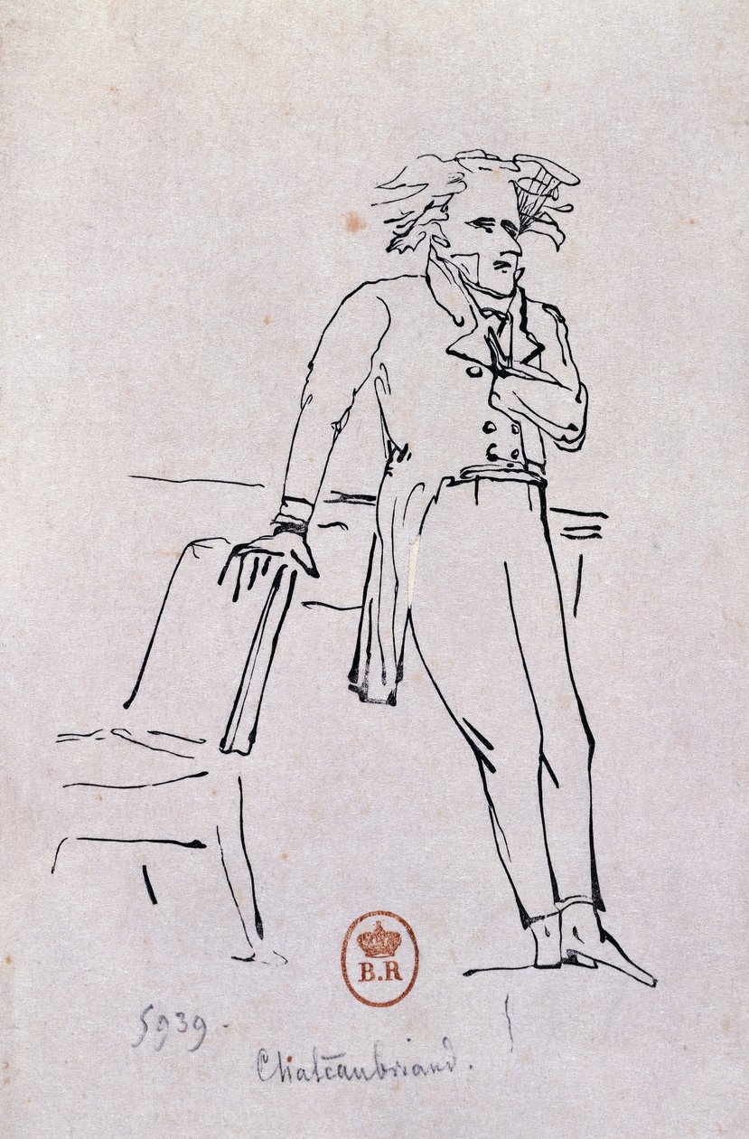 Francois-Rene de Chateaubriand portréja alkotó: Hans Toepper