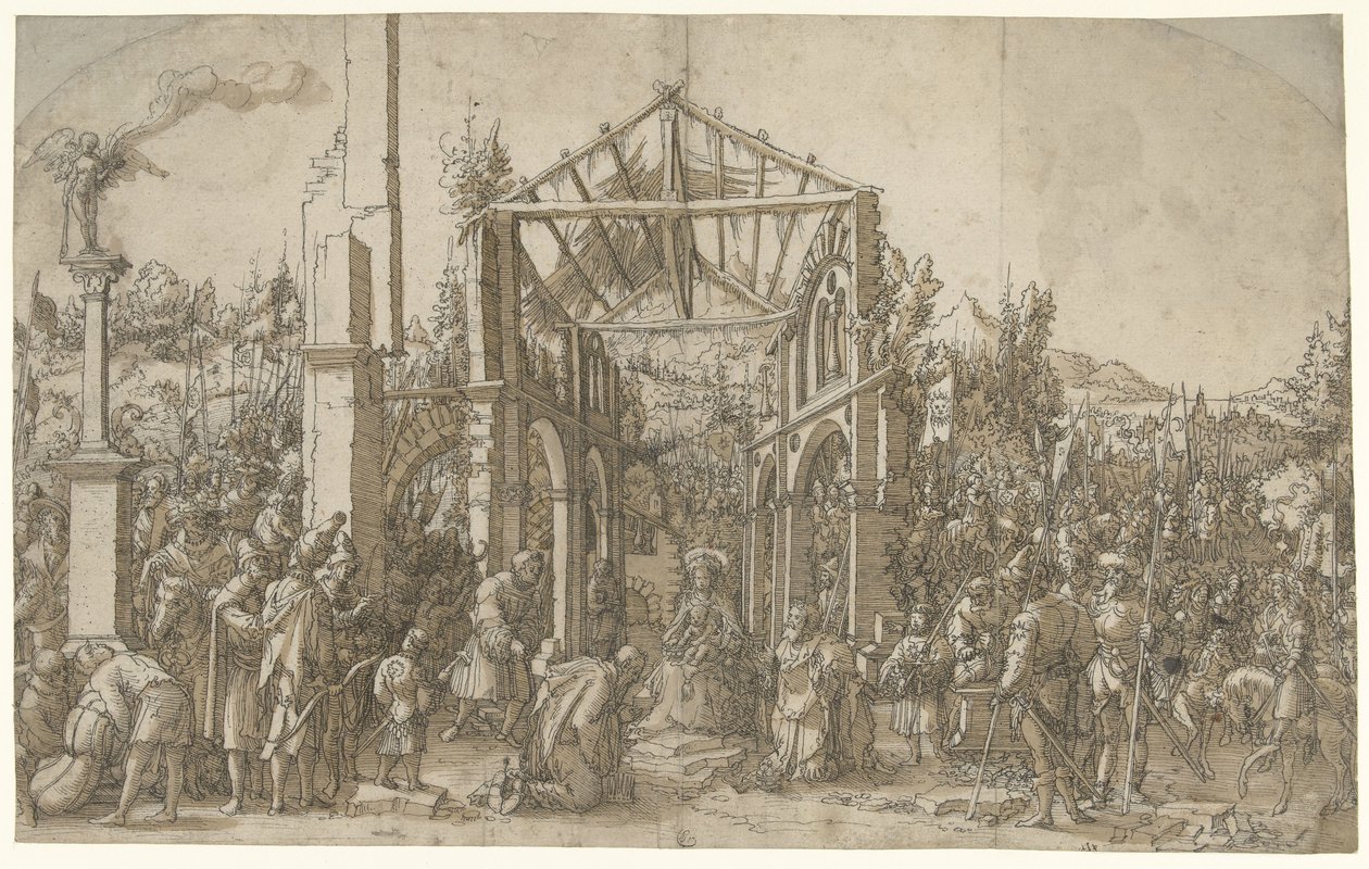 A királyok imádása alkotó: Hans Weiditz (II) (attributed to)