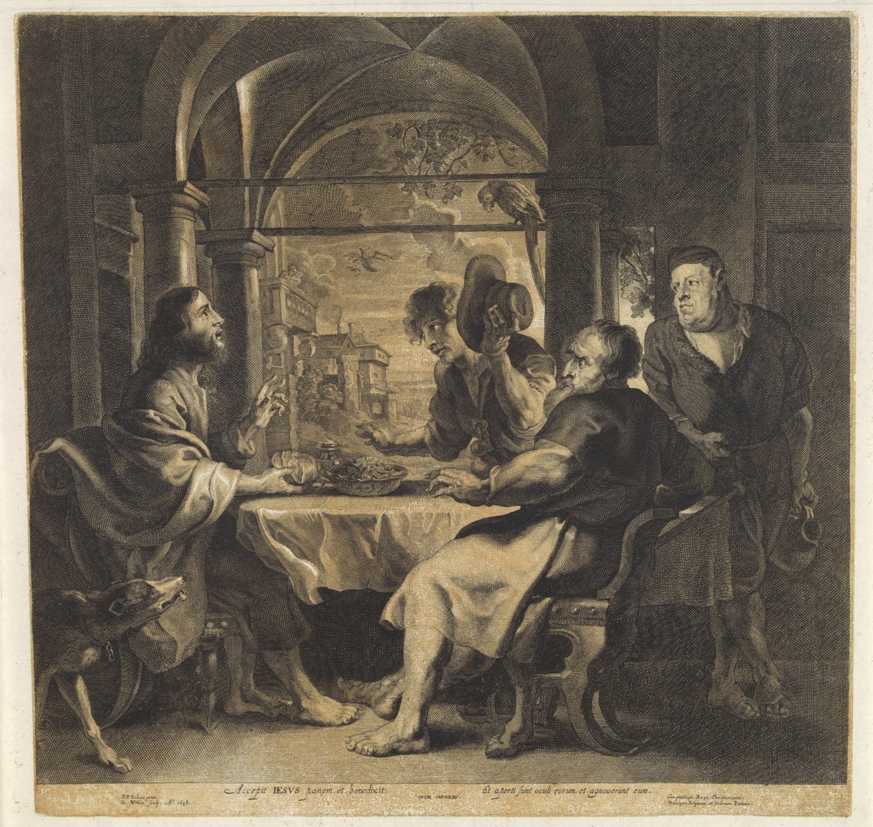 Étkezés Emmausban alkotó: Hans Witdoeck