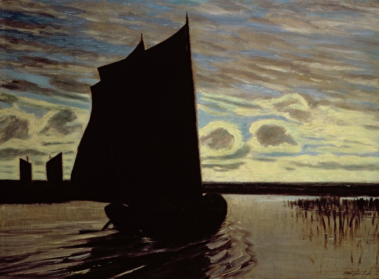 Barque a Hamme folyón alkotó: Hans am Ende