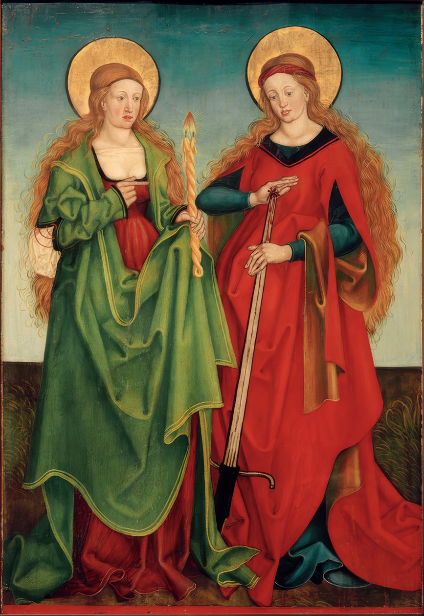 Genoveva és Lucia szentek alkotó: Hans und Jakob Strüb