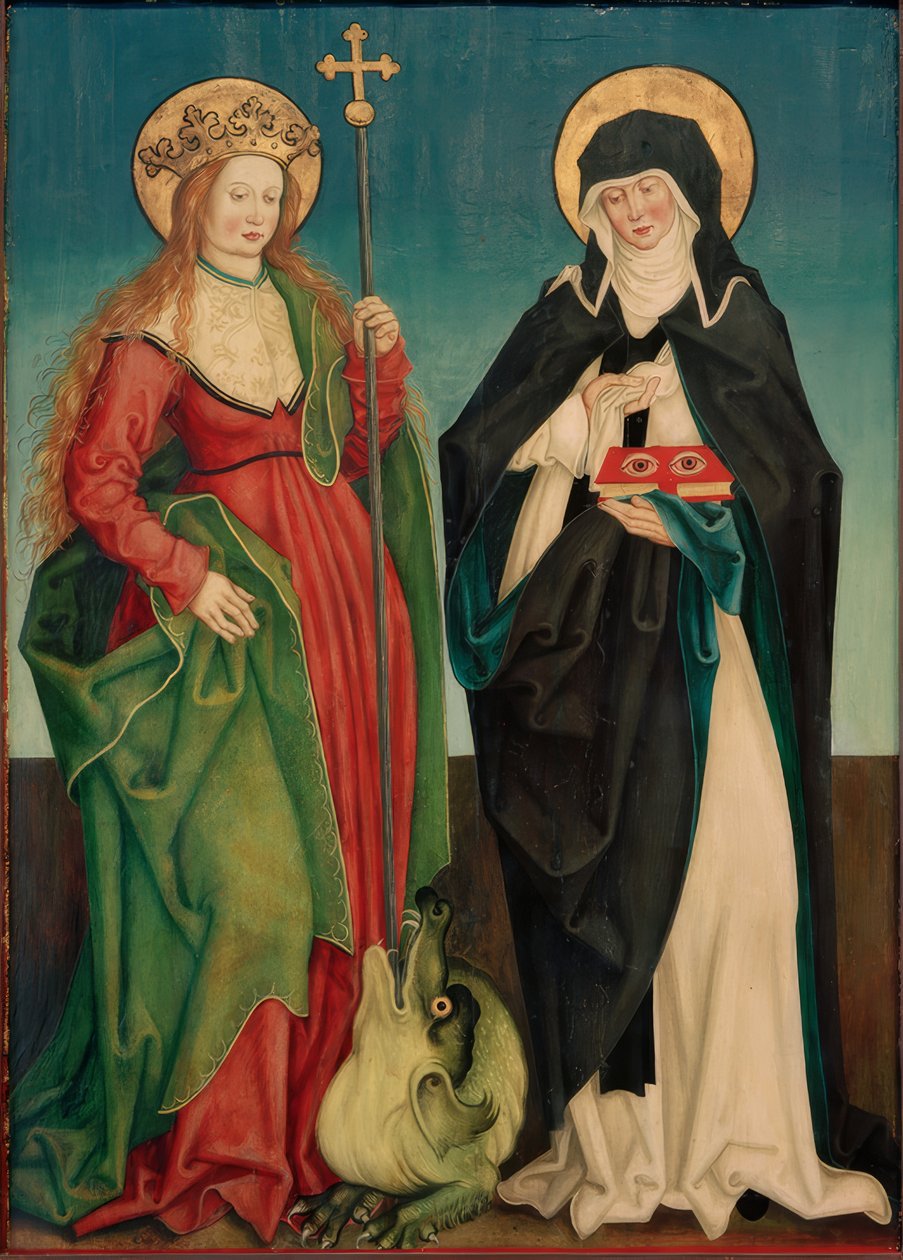 Szent Margit és Ottília alkotó: Hans und Jakob Strüb